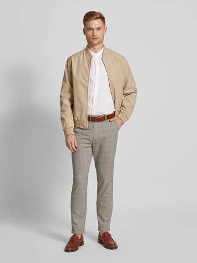 Matinique Regular fit stoffen broek met achterzakken, model 'LIAM' Beige - 1