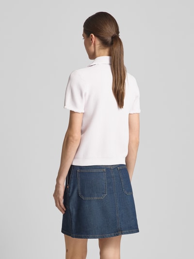 Emporio Armani Poloshirt in Strick-Optik Rose 5