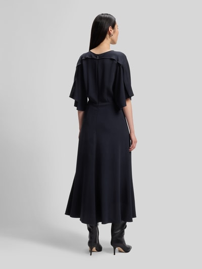 BOSS Midikleid mit Schlüsselloch-Ausschnitt Marine 5