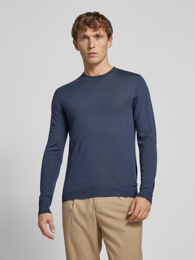 Roy Robson Gebreide pullover met ronde hals Blauw - 4