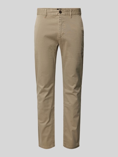 BOSS Orange Slim Fit Chino mit Gürtelschlaufen Beige 2