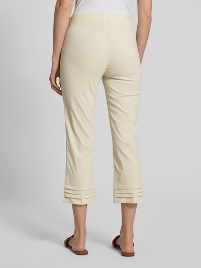 STEHMANN Slim fit broek met verkort model, model 'Ina' Beige - 5