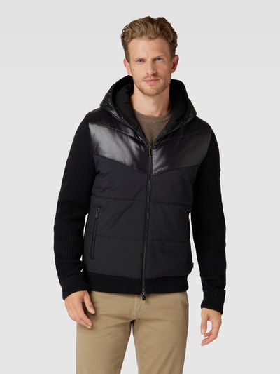 BOSS Strickjacke mit Kapuze Modell 'Merito' Black 4