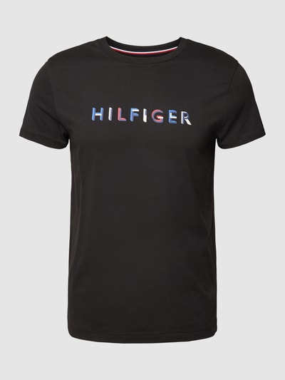 Tommy Hilfiger T-Shirt mit Label-Print Black 2