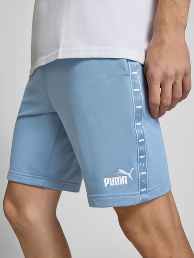 PUMA PERFORMANCE Sweatshorts mit Logo-Stitching Hellblau 3