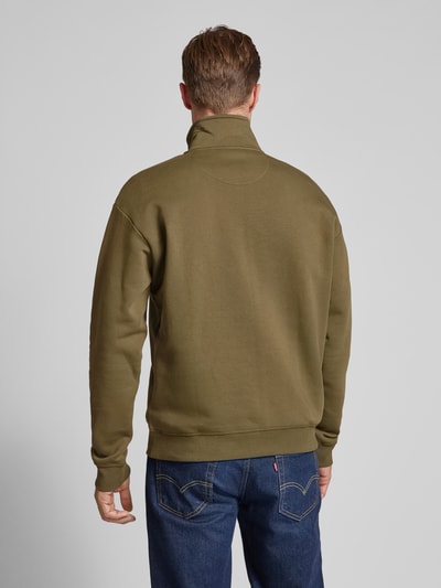 MCNEAL Sweatshirt mit Troyer-Kragen Oliv 5