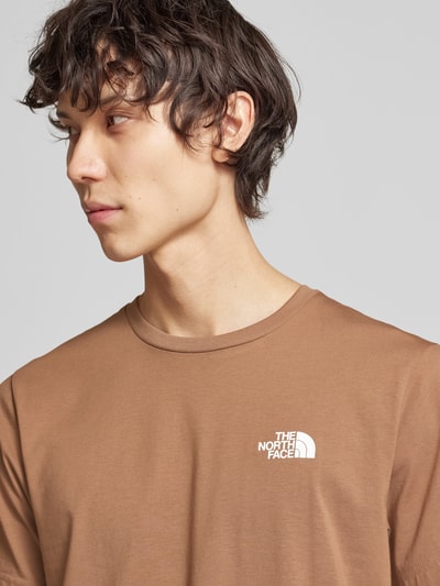 The North Face T-Shirt mit Label-Print Modell 'SIMPLE DOME' Mud 3