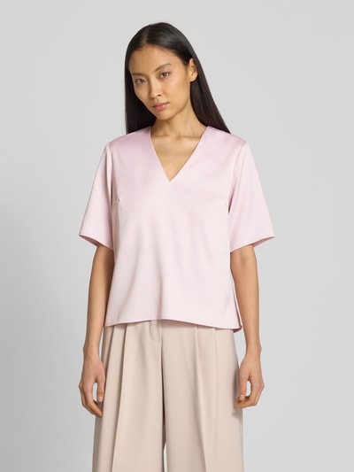 Selected Femme Regular fit blouseshirt met V-hals, model 'LENA' Rosé - 4