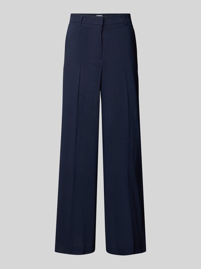 SEDUCTIVE Leinenhose mit Bügelfalten Modell 'SHILOH' Marine 2