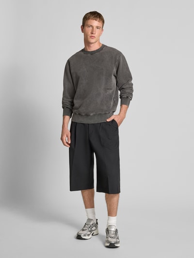 Edwin Relaxed Fit Sweatshirt mit Statement-Stitching Modell 'Axiom' Anthrazit 1
