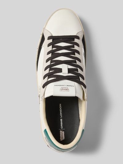 Crime London Sneakers met motiefprints, model 'DISTRESSED' Wit - 3