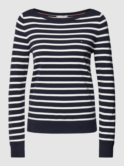 Tommy Hilfiger Strickpullover mit U-Boot-Ausschnitt Marine 2