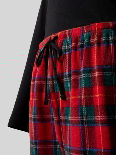 Lauren Ralph Lauren Piżama o kroju regular fit z kieszenią na piersi Czerwony 2