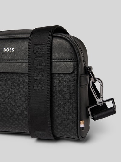 BOSS Torba na ramię z naturalnej skóry bydlęcej Czarny 3