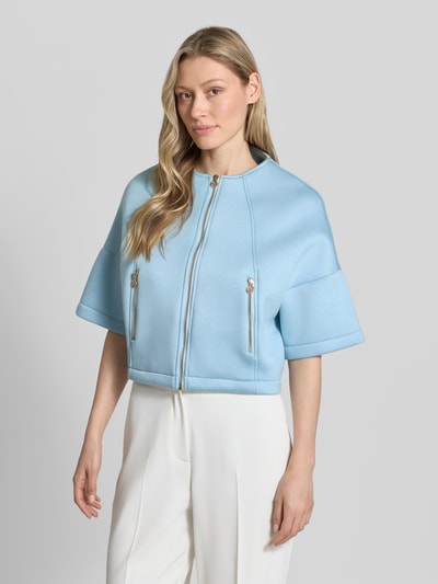 Rinascimento Jacke mit 1/2-Arm und Reißverschlusstaschen Hellblau 4