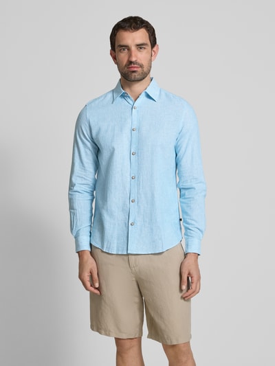 s.Oliver RED LABEL Regular Fit Freizeithemd aus Leinen-Baumwoll-Mix Mint 4