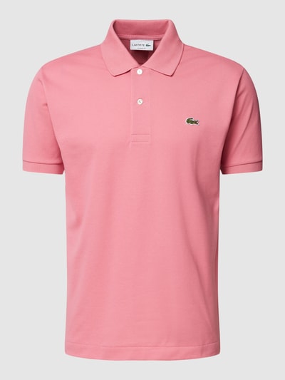 Lacoste Classic fit poloshirt met labelapplicatie Oudroze - 2