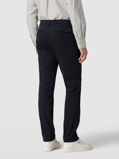 Bruun & Stengade Slim fit chino met viscose, model 'OLAV' Donkerblauw - 5