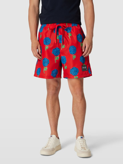 Versace Jeans Couture Shorts mit Allover-Muster Rot 4