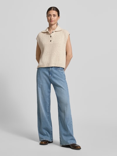 Marc O'Polo relaxed fit pullover van katoenmix Steengrijs - 1