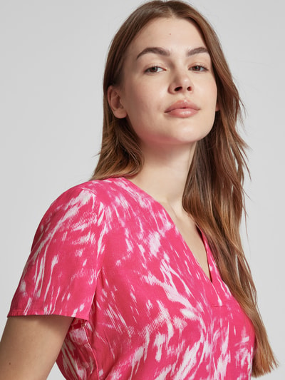 Esprit Bluse mit Allover-Muster Pink 3