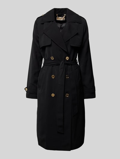 MICHAEL Michael Kors Trenchcoat mit Bindegürtel Modell 'DRAPEY' Black 2