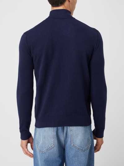 Tom Tailor Rollkragenpullover mit Merinowoll-Anteil Dunkelblau 5