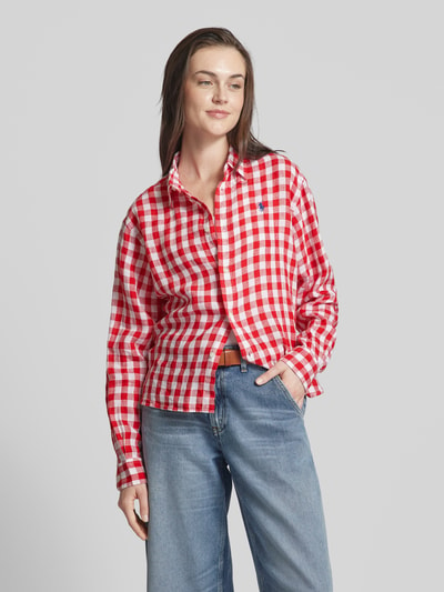 Polo Ralph Lauren Overhemdblouse met rasterruit Rood - 4