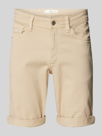 Mango Regular Fit Jeansshorts im 5-Pocket-Design Modell 'NEPTO' Beige 2