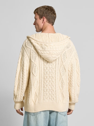 REVIEW Gebreid jack met kabelpatroon Ecru - 5