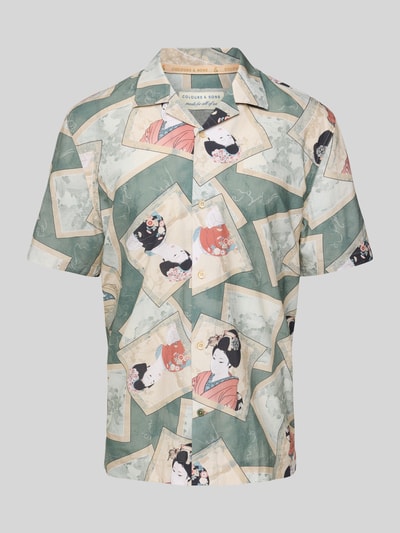 Colours & Sons Regular fit vrijetijdsoverhemd met halflange mouwen Mintgroen - 2