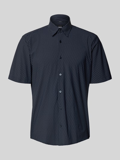 BOSS Regular Fit Freizeithemd mit Kentkragen Modell 'LIAM' Dunkelblau 2