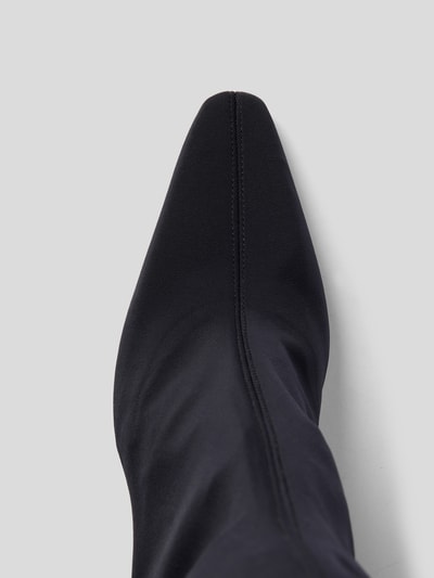Gia Borghini Overknees mit Trichterabsatz Schwarz 5