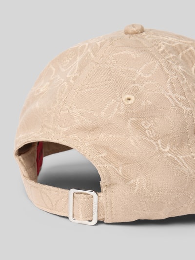 HUGO Baseballpet met labelapplicatie, model 'Ally' Lichtbruin - 3