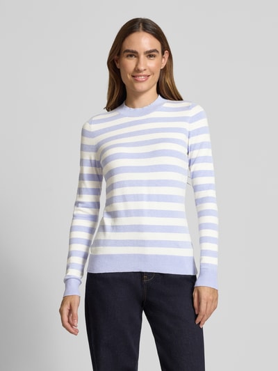 Christian Berg Woman Gebreide pullover met ronde hals Lavendel - 4