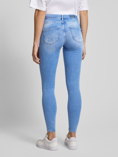 Only Skinny Fit Jeans aus Baumwoll-Mix Modell 'POWER' Jeansblau 5