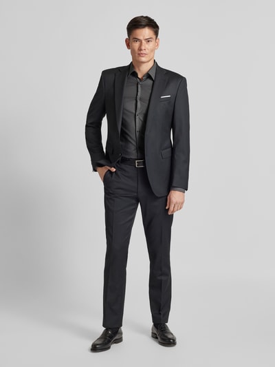 BOSS Slim Fit Business-Hemd mit Kentkragen Modell 'Hank' Anthrazit 1