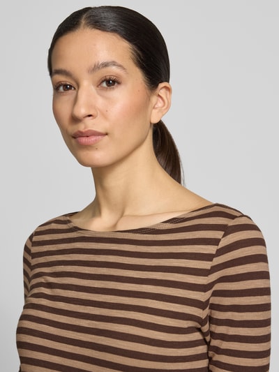 Marc O'Polo Regular Fit T-Shirt aus reiner Baumwolle Mittelbraun 3