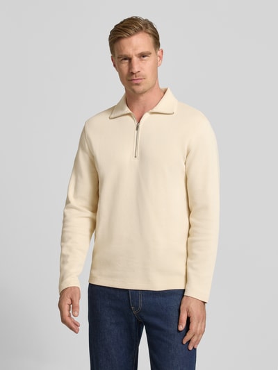 SELECTED HOMME Sweatshirt aus Baumwoll-Mix Modell 'KEV' Ecru 4