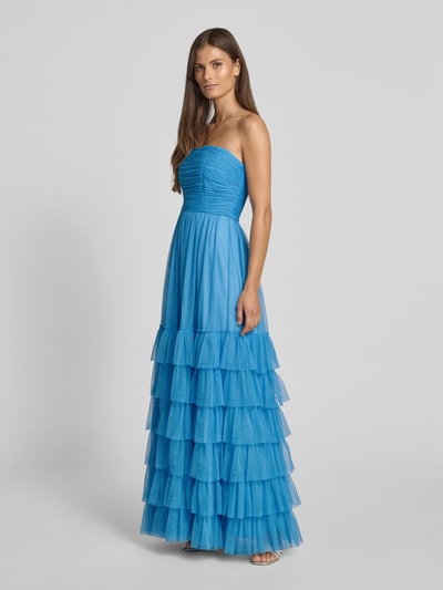 Jake*s Cocktail Maxikleid aus Tüll im Stufen-Look Jeansblau 1