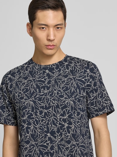 Tom Tailor Regular Fit T-Shirt aus reiner Baumwolle Dunkelblau 3