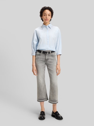 BOSS Orange Cropped Schlaghose aus Baumwoll-Mix Modell 'SOFT KICK FLARE' Mittelgrau 1