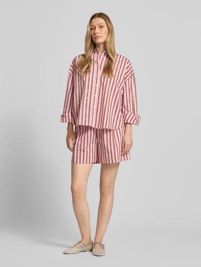 Essentiel Antwerp relaxed fit short van katoenmix model 'JEEUW' Rosé - 1
