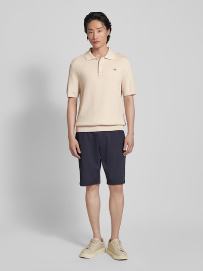 Gant Regular Fit Poloshirt mit Label-Stitching Beige 1