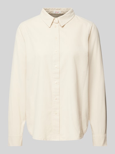 s.Oliver RED LABEL Corduroy blouse met lange mouwen Beige - 2