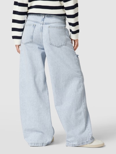 Mango Jeans im Destroyed-Look Modell 'Dominik' Hellblau meliert 5