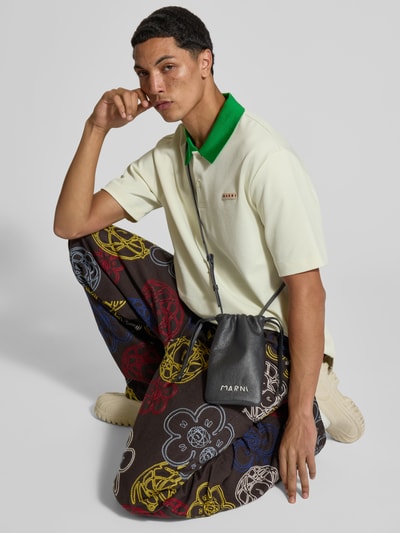 Marni Riementasche mit Logo-Stitching Black 1