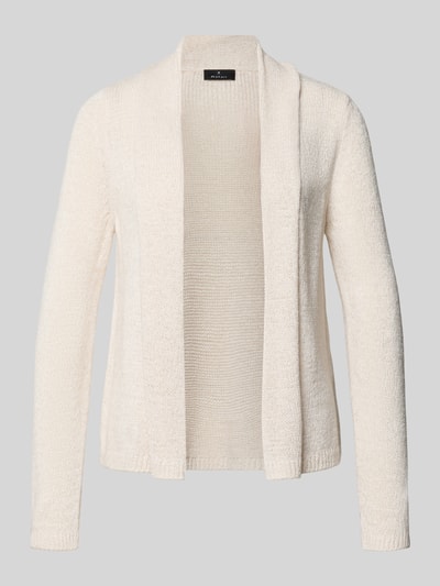 Produktfoto, Regular Fit Cardigan in Strick-Optik von monari, cremefarben, Schalkragen, elastische Abschlüsse, fein strukturierte Oberfläche