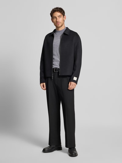 Manuel Ritz Gebreide pullover van merinowol Lichtgrijs - 1