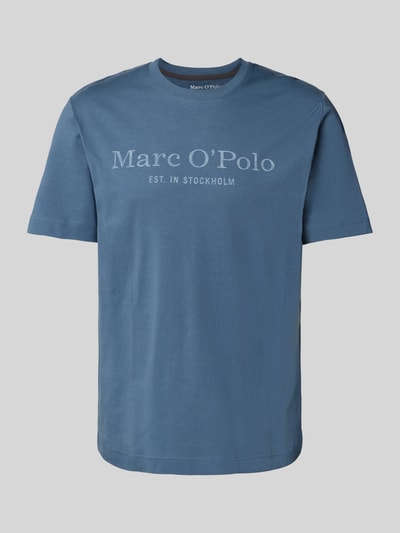 Marc O'Polo Regular Fit T-Shirt aus reiner Baumwolle Blau 2